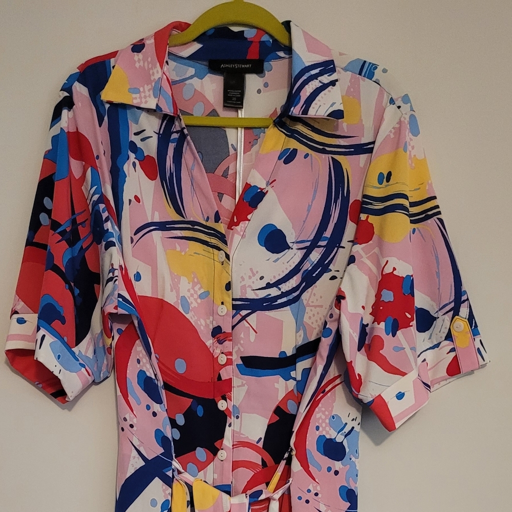 Ashley Stewart Abstract Dress